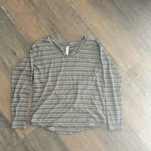 Athleta Striped Shirt Size Small